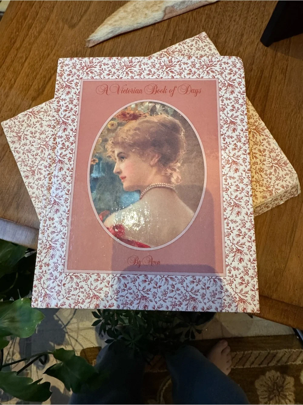 Avon Pink Floral Hardcover Book